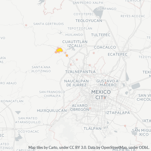 54434 Mapa de calor de densidad empresarial