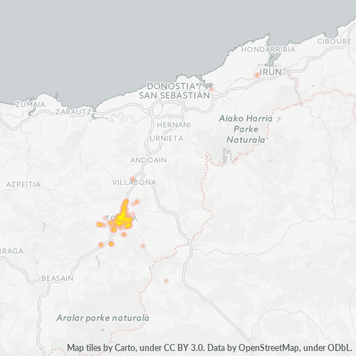 20400 Mapa de densitat de negocis 20400 Mapa de densitat de negocis