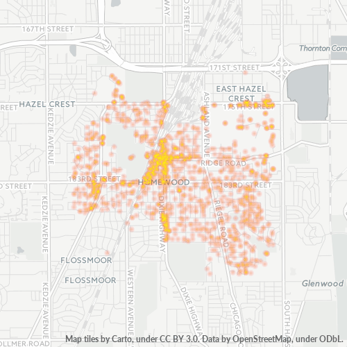 60430 Business Density Heatmap