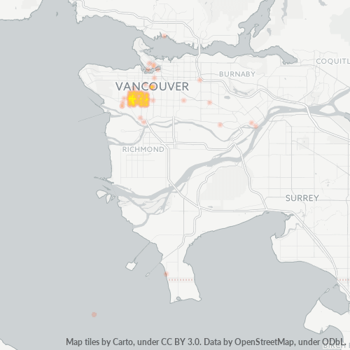 V6M Business Density Heatmap