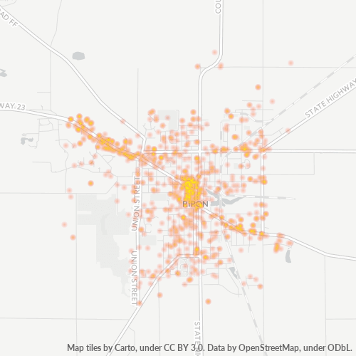 54971 Business Density Heatmap