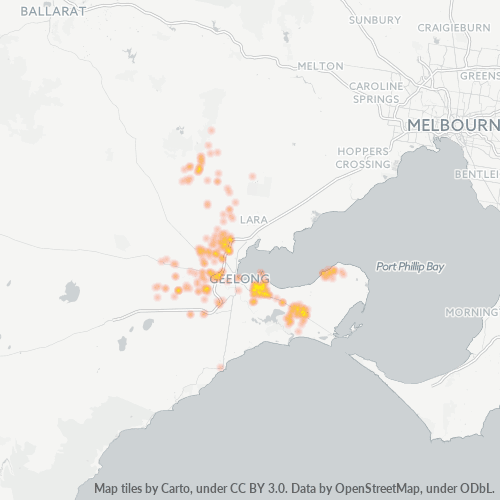 3221 Business Density Heatmap