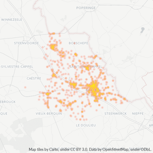 59270 Thermocarte de densité d'activité