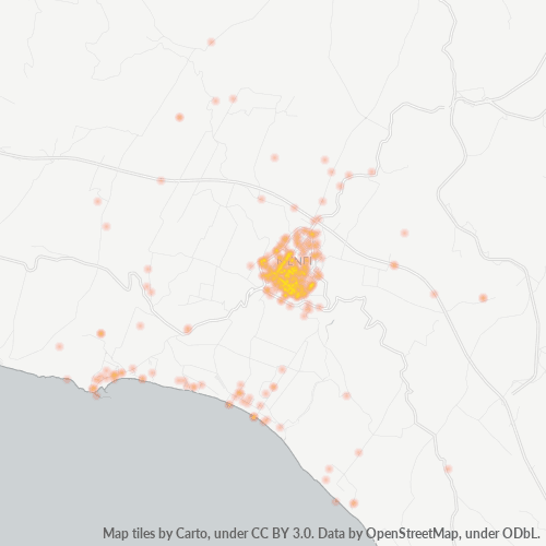 Mappa di calore per cap 92013