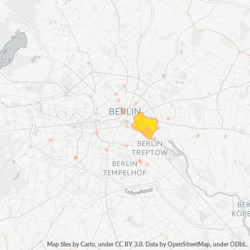 Heatmap für plz 10243