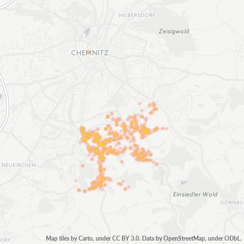 09125 Standortdichte-Heatmap
