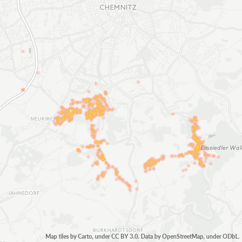 Heatmap für plz 09123