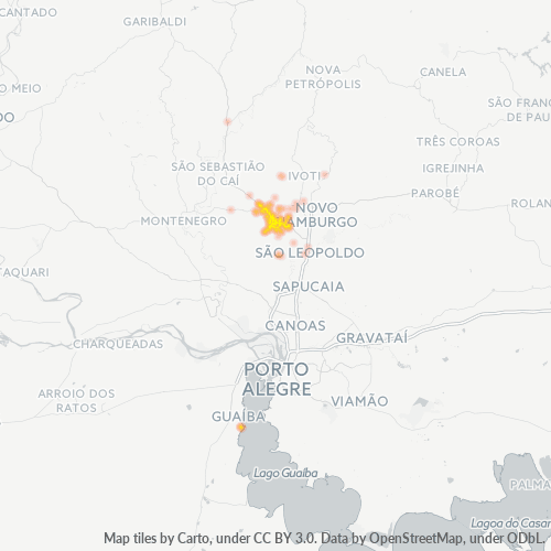 93180-000 Mapa de calor de densidad empresarial