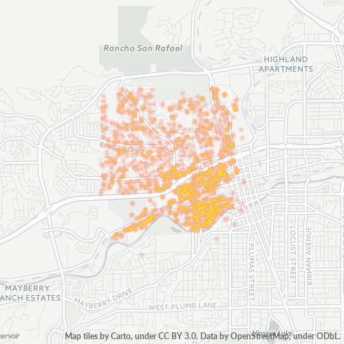 89503 Business Density Heatmap