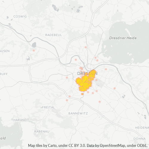 Heatmap für plz 01069