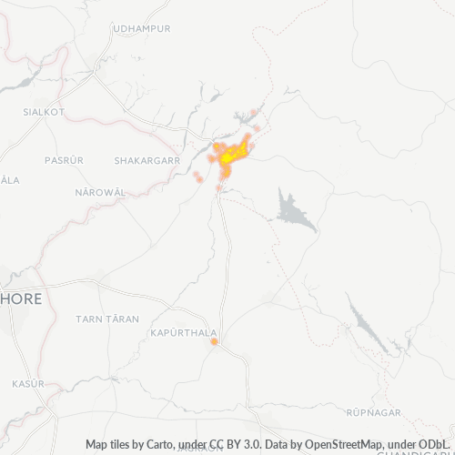 145001 Business Density Heatmap