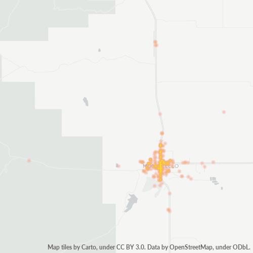 84535 Business Density Heatmap