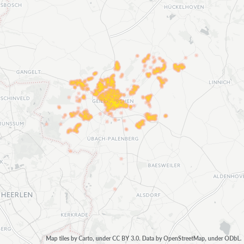 Heatmap für plz 52511