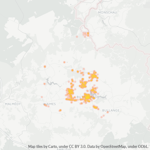 Heatmap voor postcode 4750