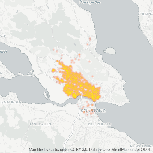 Heatmap für plz 78467