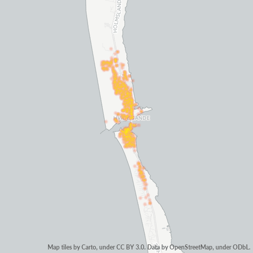 6960 Heatmap over forretningstæthed