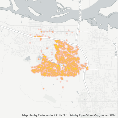 94531 Business Density Heatmap