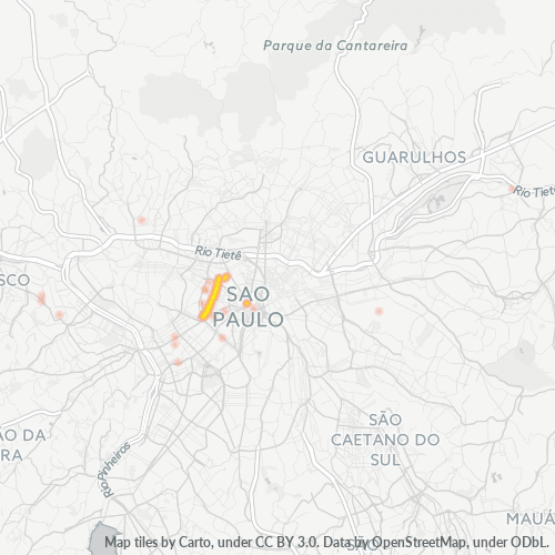 01227-000 Mapa de calor de densidad empresarial