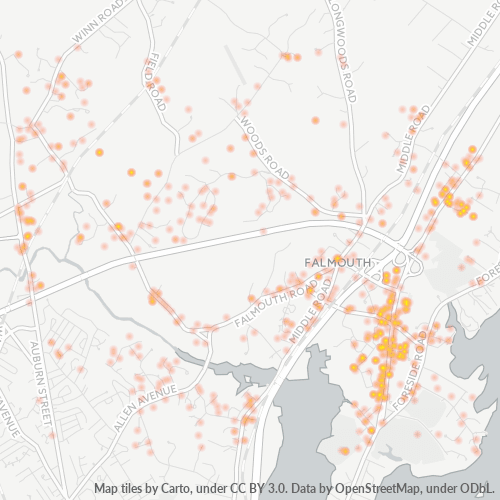 04105 Business Density Heatmap