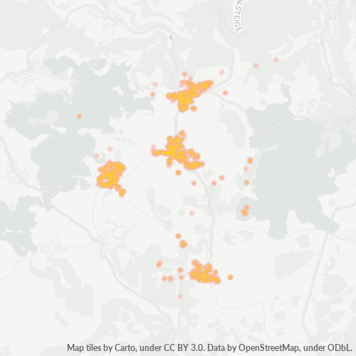 Heatmap für plz 72820