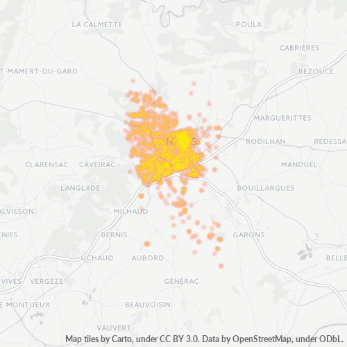 30900 Thermocarte de densité d'activité