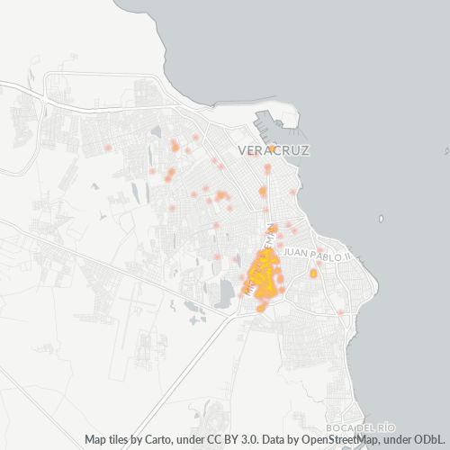 91940 Mapa de calor de densidad empresarial