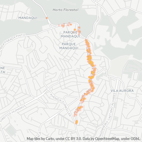 02415-000 Mapa de calor de densidad empresarial