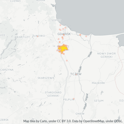 83-000 Mapa intensywności działalności gospodarczej