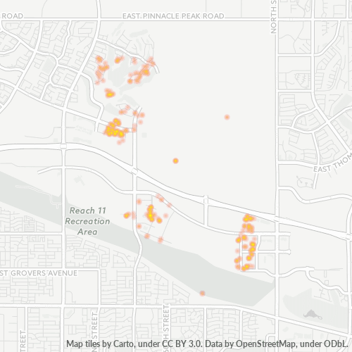 85054 Business Density Heatmap
