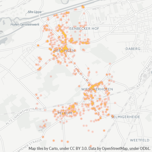 59077 Standortdichte-Heatmap