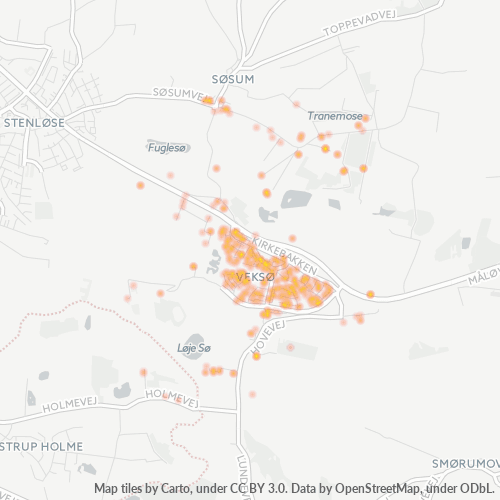 3670 Heatmap over forretningstæthed