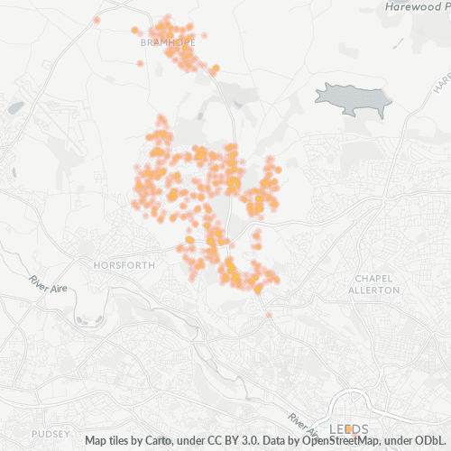 LS16 Business Density Heatmap