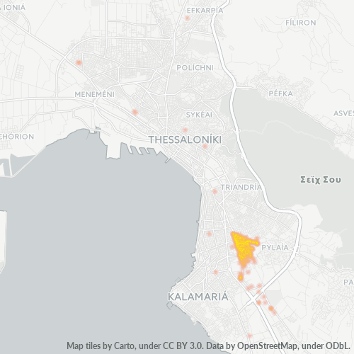 542 50 Χάρτης θερμότητας πυκνότητας επιχείρησης