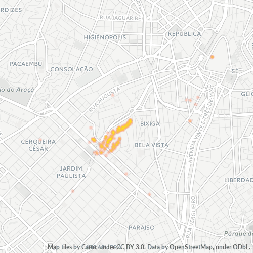 01332-000 Heatmap de Densidade da Empresa
