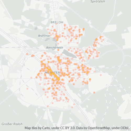 Heatmap für plz 29633