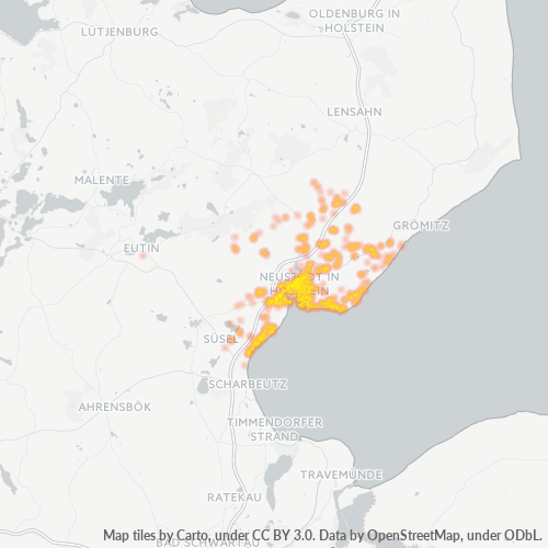 Heatmap für plz 23730