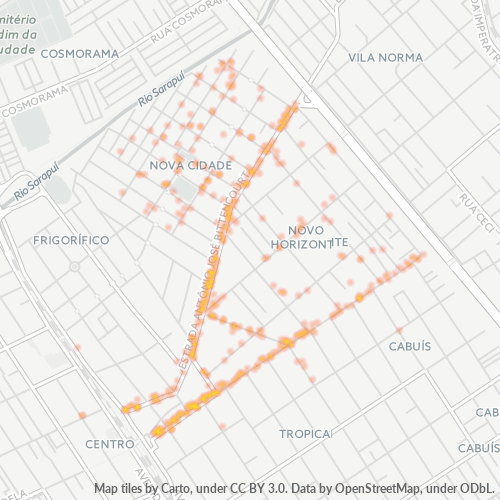 26535-000 Mapa de calor de densidad empresarial