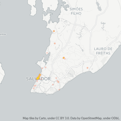40010-000 Heatmap de Densidade da Empresa