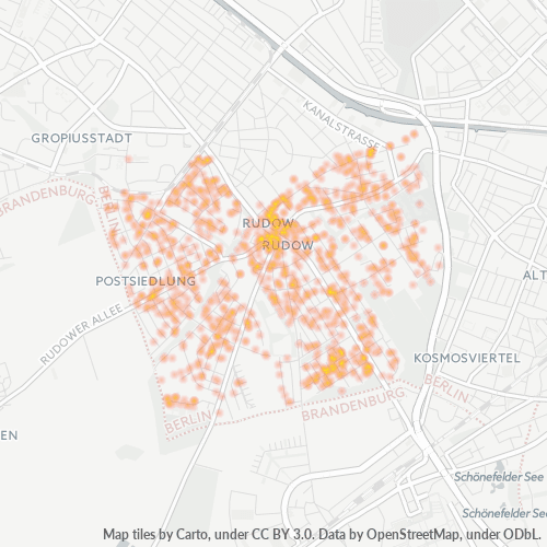 12355 Standortdichte-Heatmap