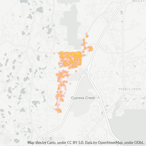 33559 Business Density Heatmap