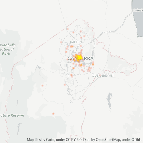 2601 Business Density Heatmap