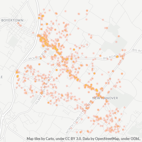 19525 Business Density Heatmap