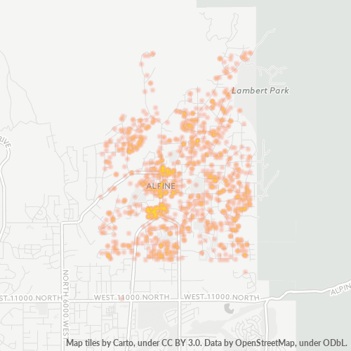 84004 Business Density Heatmap