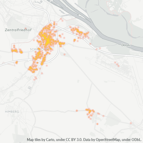 Heatmap für postleitzahl 2320