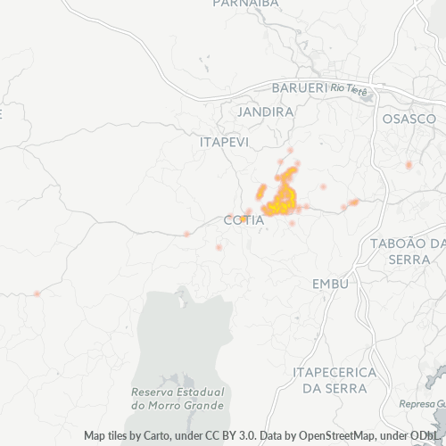 06705-000 Heatmap de Densidade da Empresa