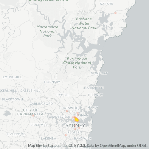 2061 Business Density Heatmap