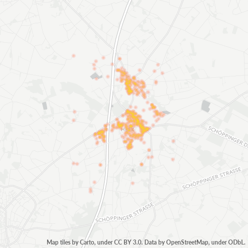 Heatmap für plz 48619