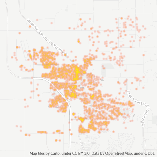 95648 Business Density Heatmap