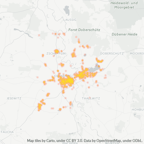 Heatmap für plz 04838