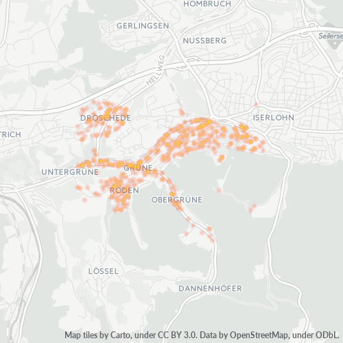 Heatmap für plz 58644